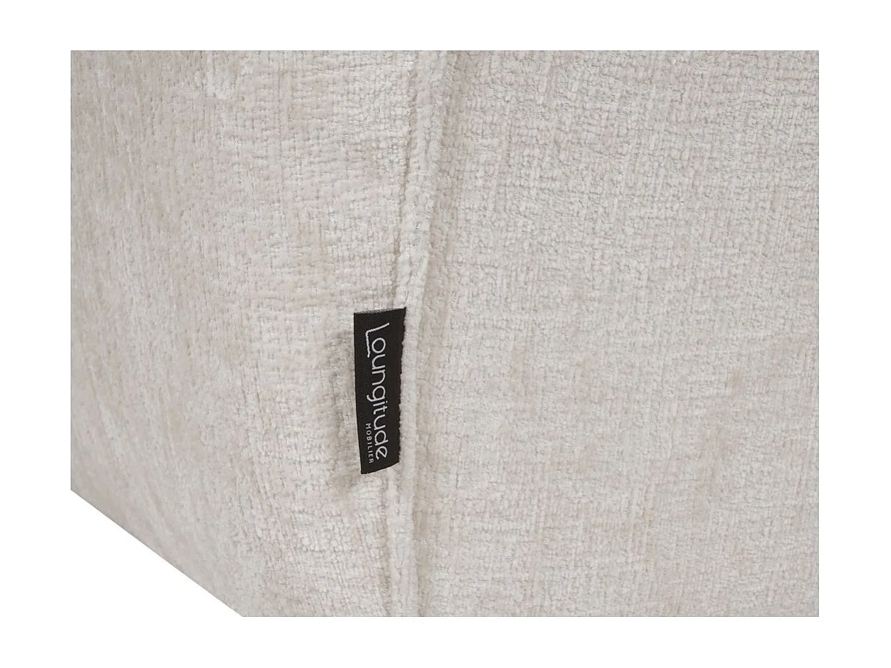 Canapé de relaxation électrique 2 places Melly en tissu - Beige - L162 x P95 x H94cm - Loungitude