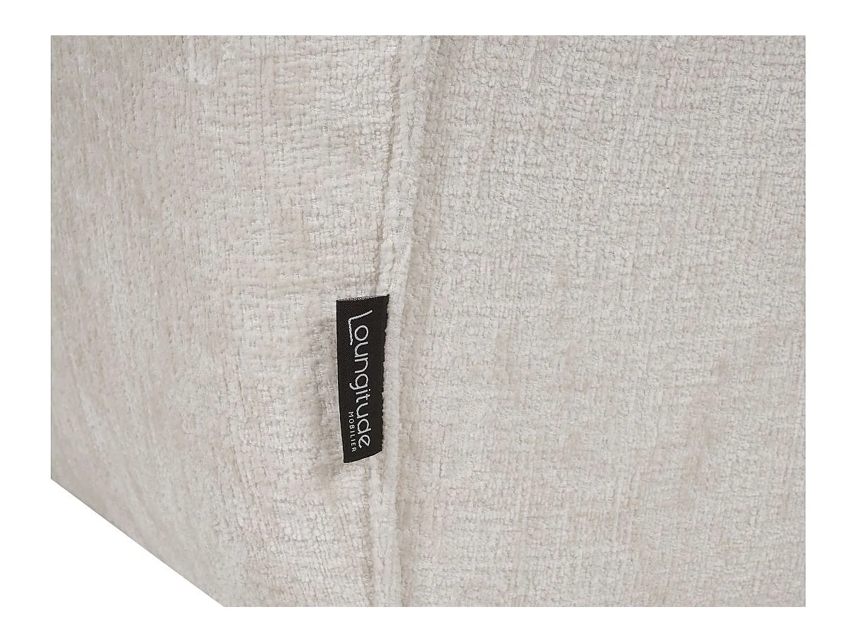 Canapé relax 2 places en tissu beige MELLY 162x95x94 cm