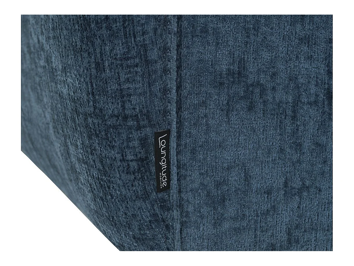 Canapé relax 3 places en tissu bleu MELLY 203x95x94 cm