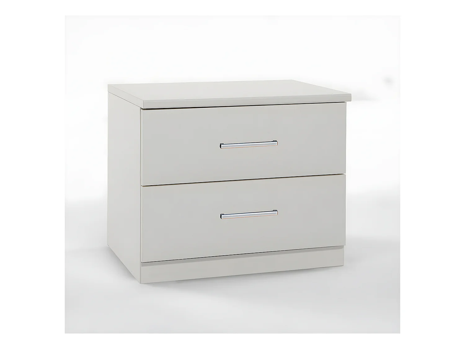 Lot de 2 tables de chevets coloris blanc - Dim : 52 X 40 X 38 cm