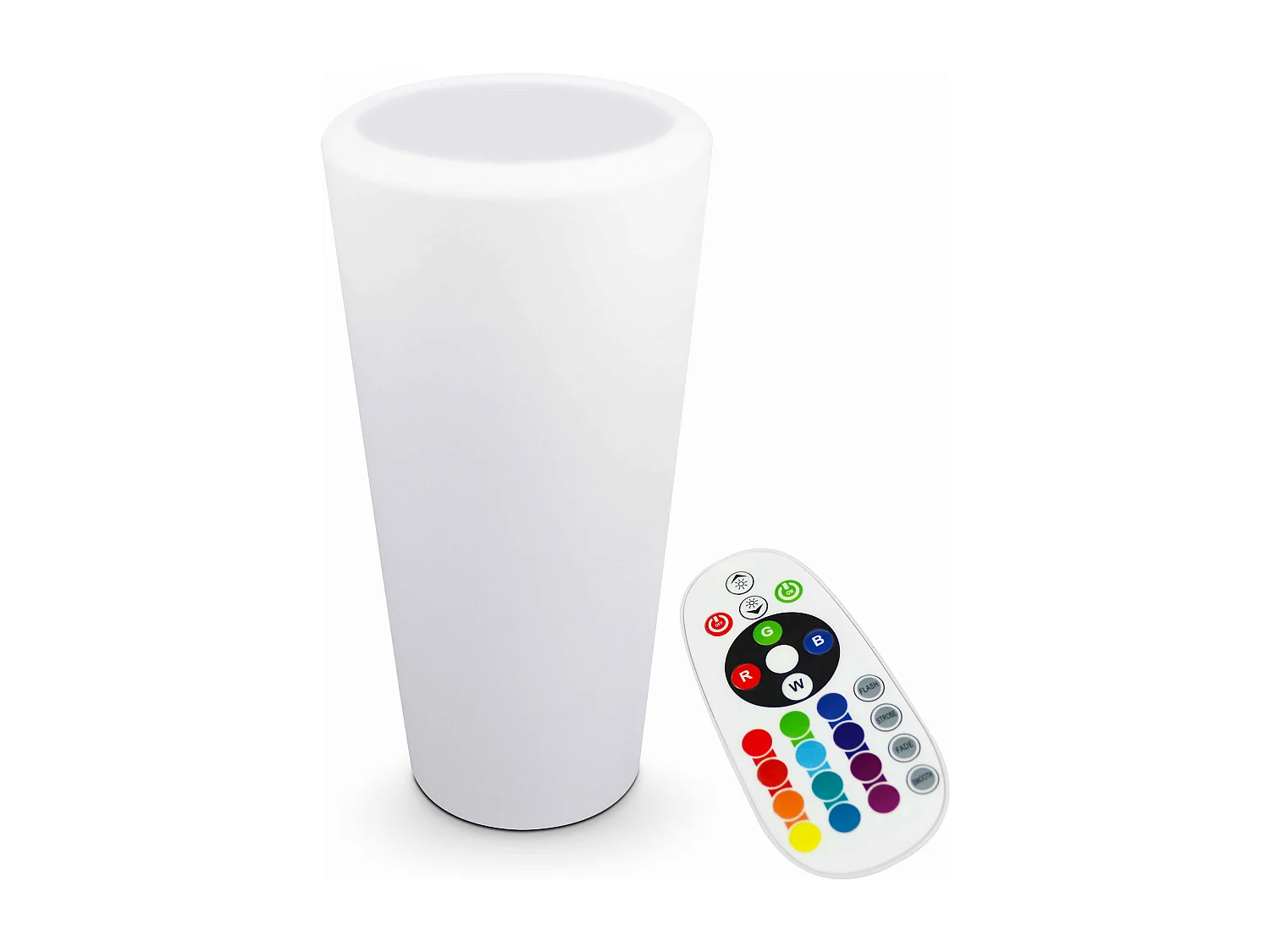 Ronde LED verlichte vaas