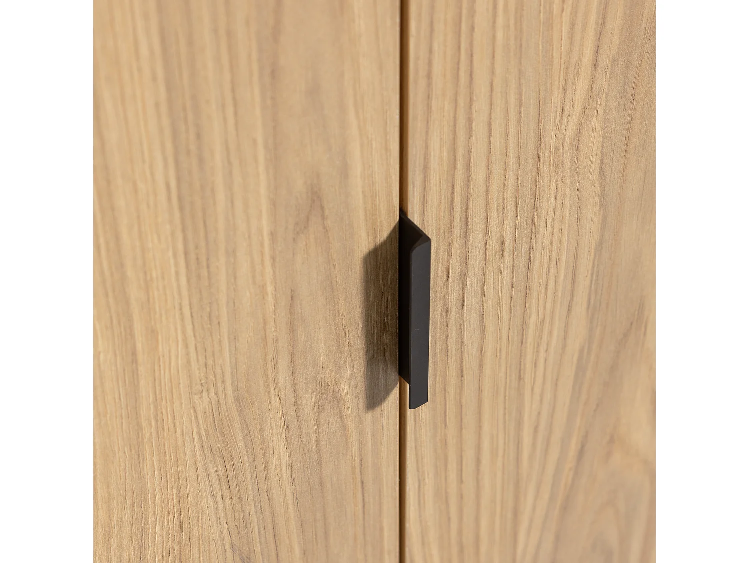 Armoire 2 portes en bois de chêne et mélamine SILAS