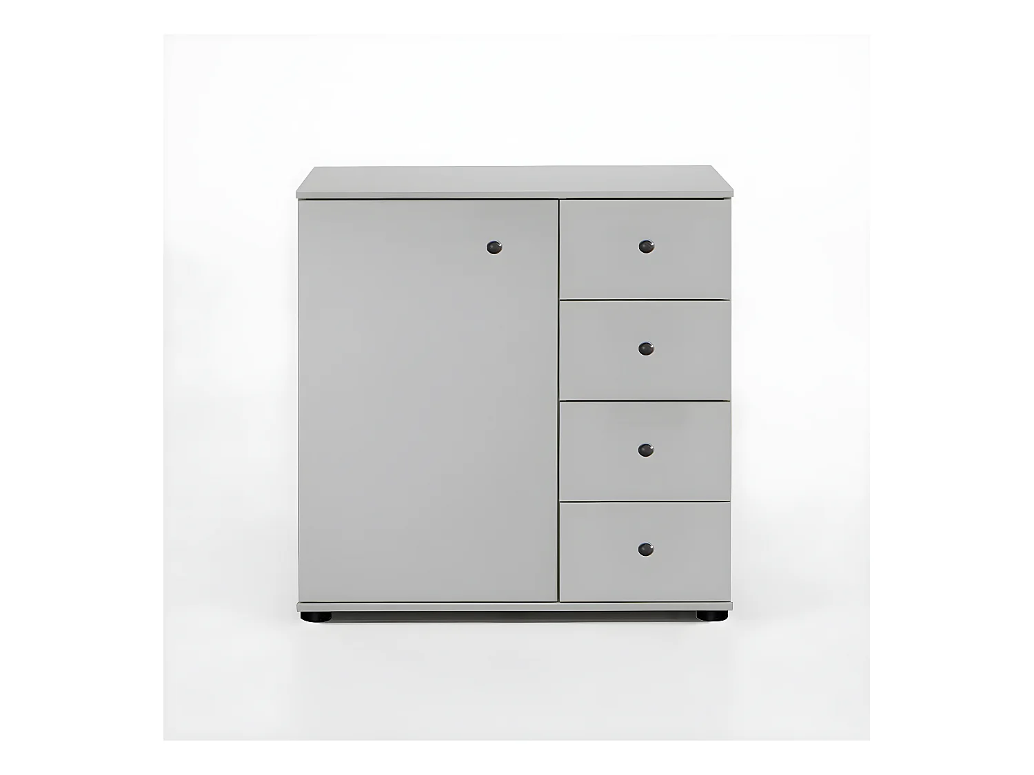 Commode de rangement coloris blanc - D 81 X 83 X 41 cm