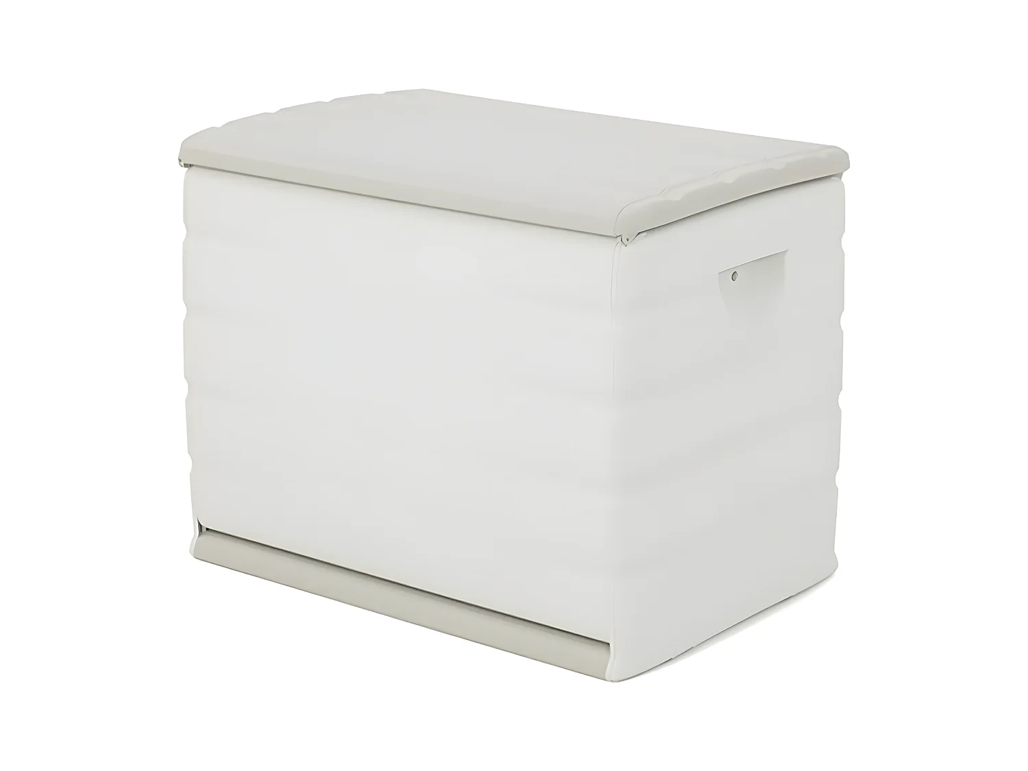 Coffre de rangement 260L intérieur/extérieur coloris beige - L. 80 x P. 61 x H. 53 cm