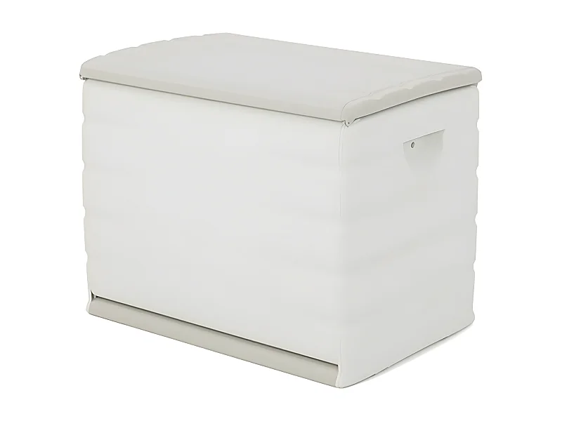 Coffre de rangement 260L intérieur/extérieur coloris beige - L. 80 x P. 61 x H. 53 cm