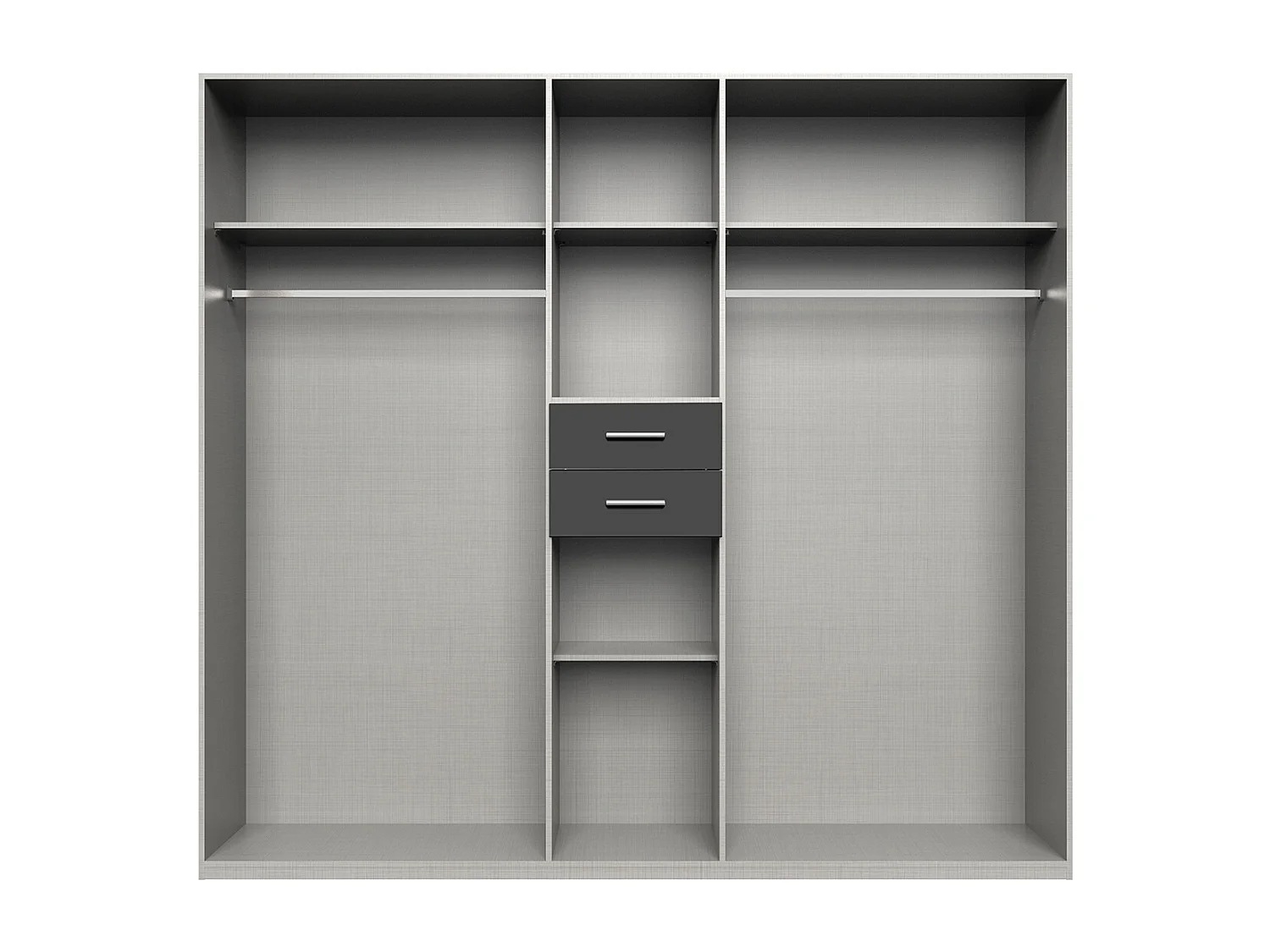 Armoire placard meuble de rangement coloris imitation chêne poutre/blanc