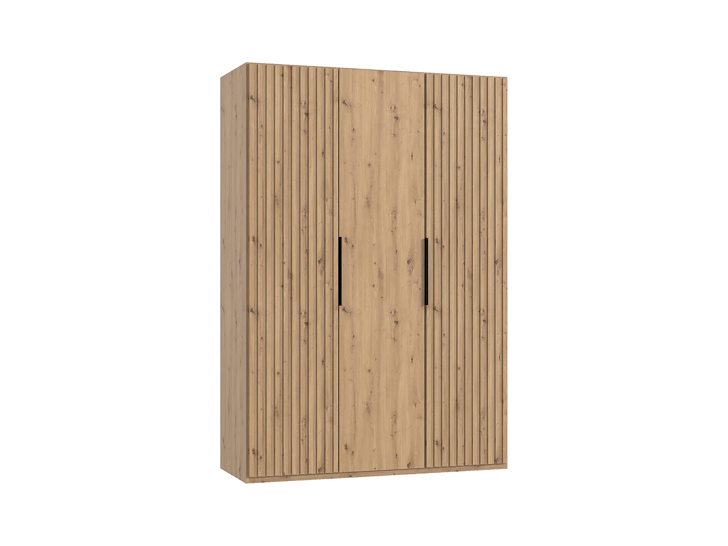 Armoire, placard coloris imitation chêne Artisan -  L. 150 x H. 216 x P. 58 cm 
