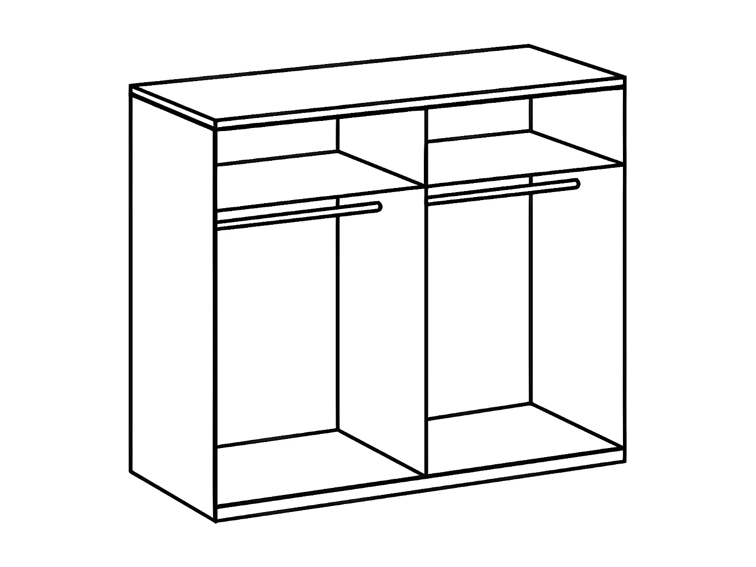 Armoire avec corniche, placard coloris blanc, rechampis, imitation chêne Artisan