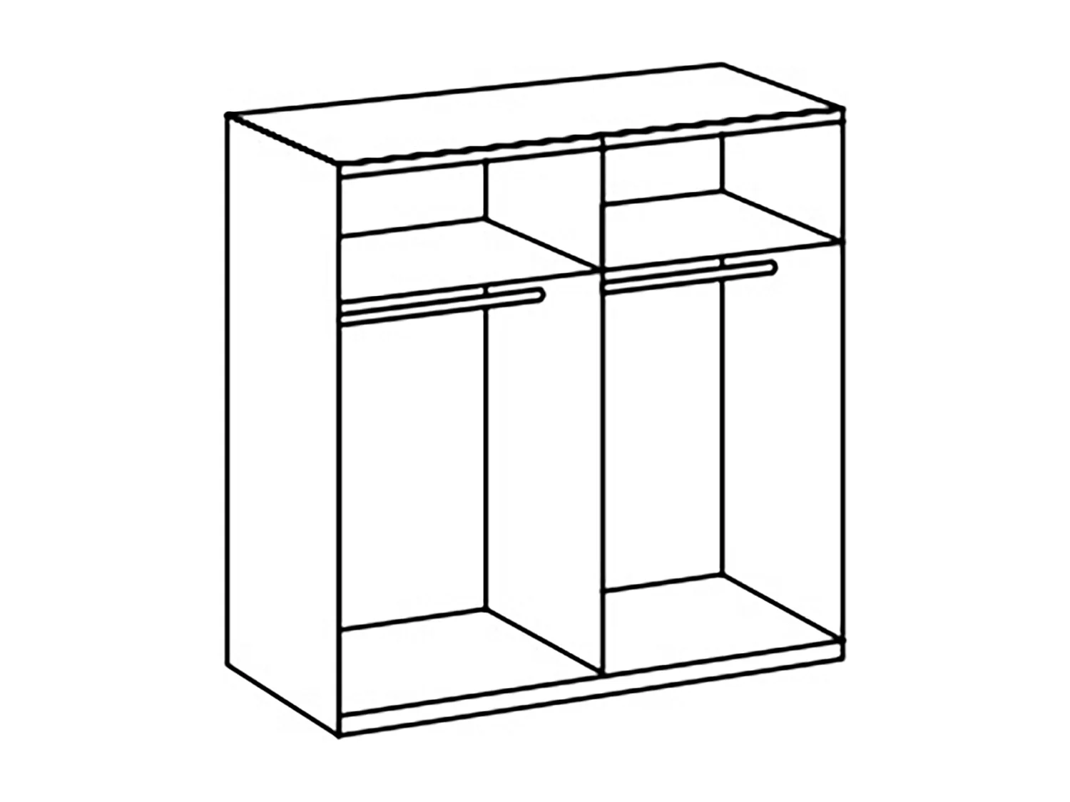 Armoire, meuble de rangement coloris blanc, rechampis et verre coloris gris