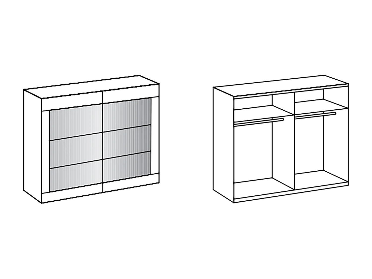 Armoire placard meuble de rangement coloris imitation chêne artisan/graphite