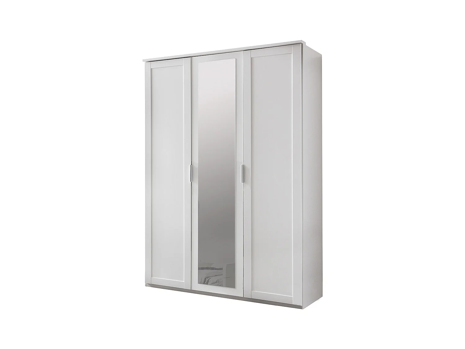 Armoire de rangement pour enfant en panneaux de particules blanc - Dim : 135 x 210 x 58 cm