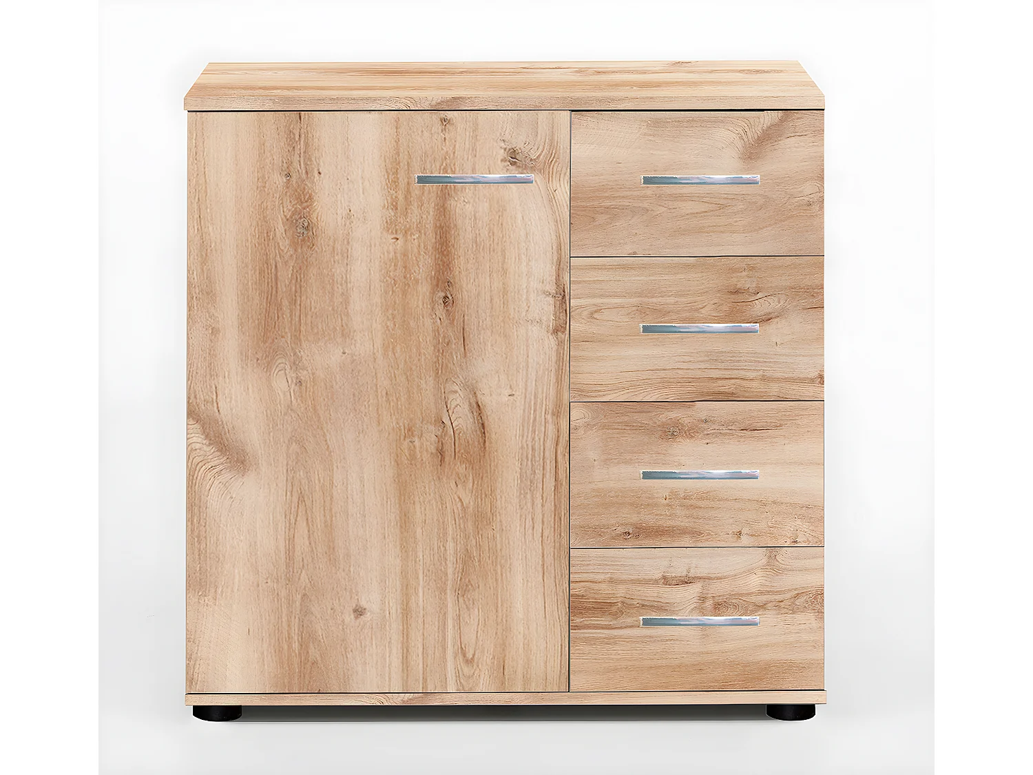 Chambre à coucher complète adulte (lit 180x200 cm + 2 chevets + commode)