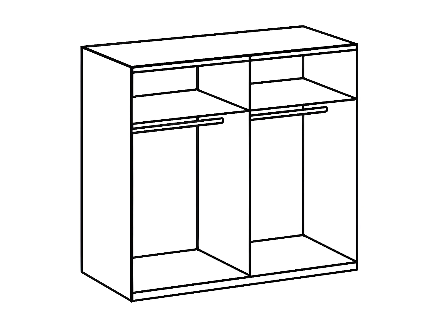 Ensemble de chambre à coucher ( armoire + lit + 2 chevets ) coloris graphite, rechampis graphite