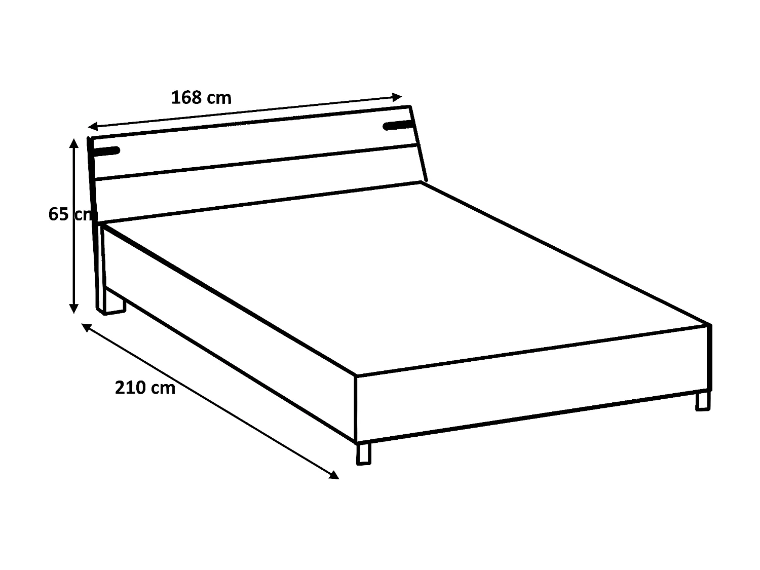Chambre à coucher complète adulte (lit 160x200 cm + 2 chevets + armoire) coloris chêne