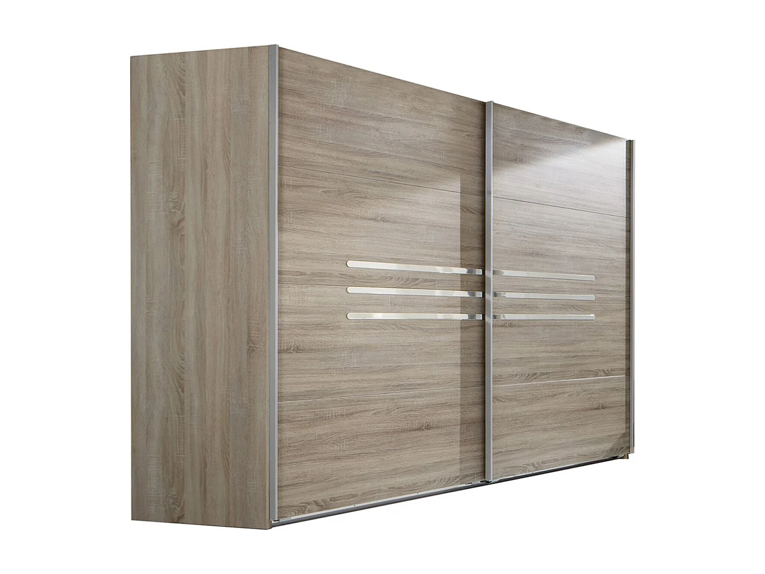 Chambre adulte imitation chêne en panneaux de particules Dim : 180 X 200 cm