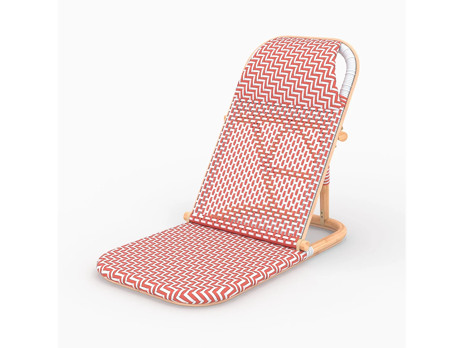Sedia da spiaggia terracotta pieghevole in tessuto sintetico - Favignana