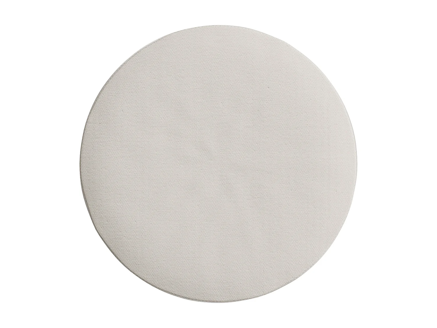 Taburete de mimbre y tela crema H 45 cm - Théa