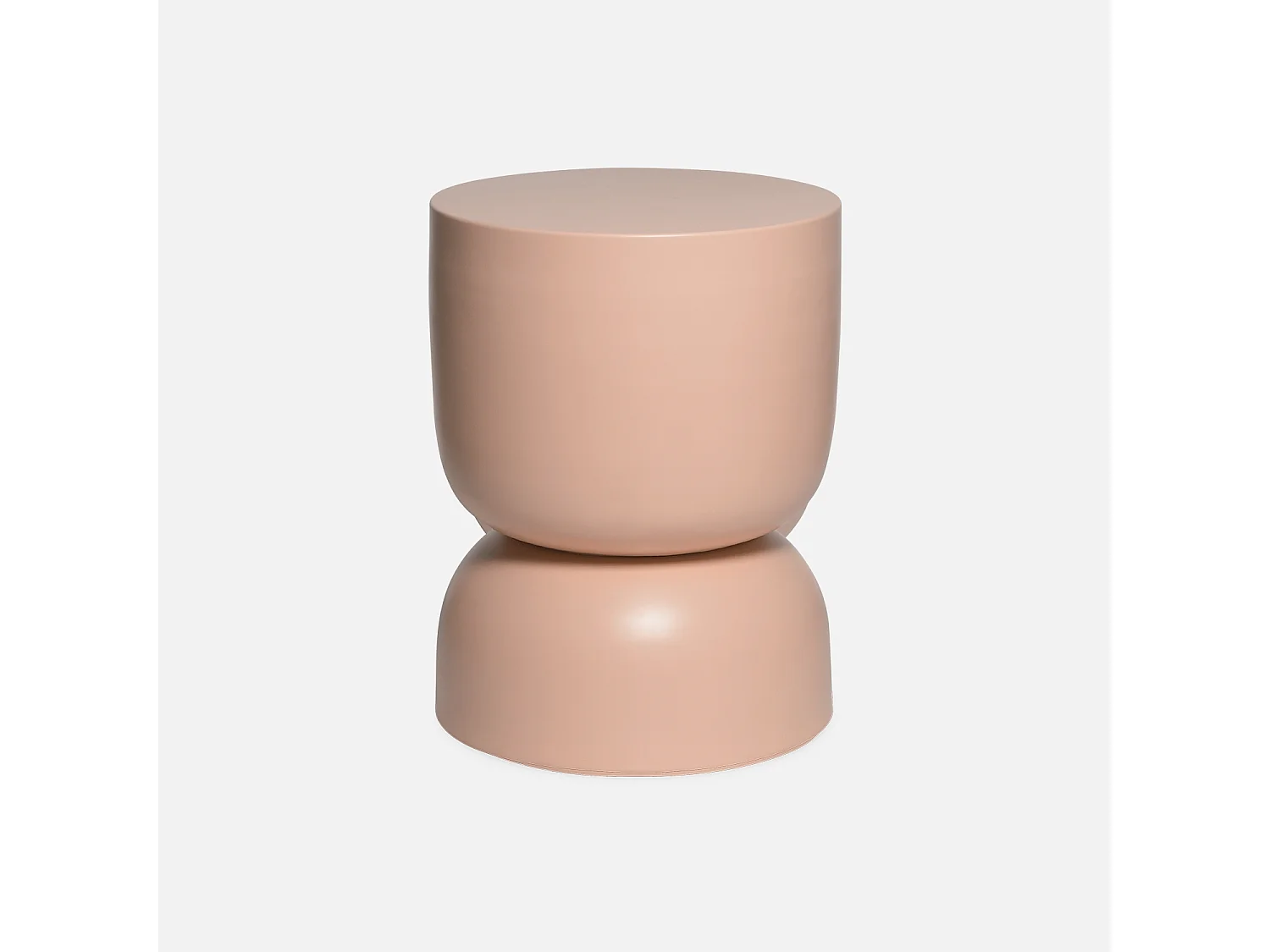 Table d'appoint. bout de canapé. table de chevet en métal. rose. Madi Ø32 x H 42cm