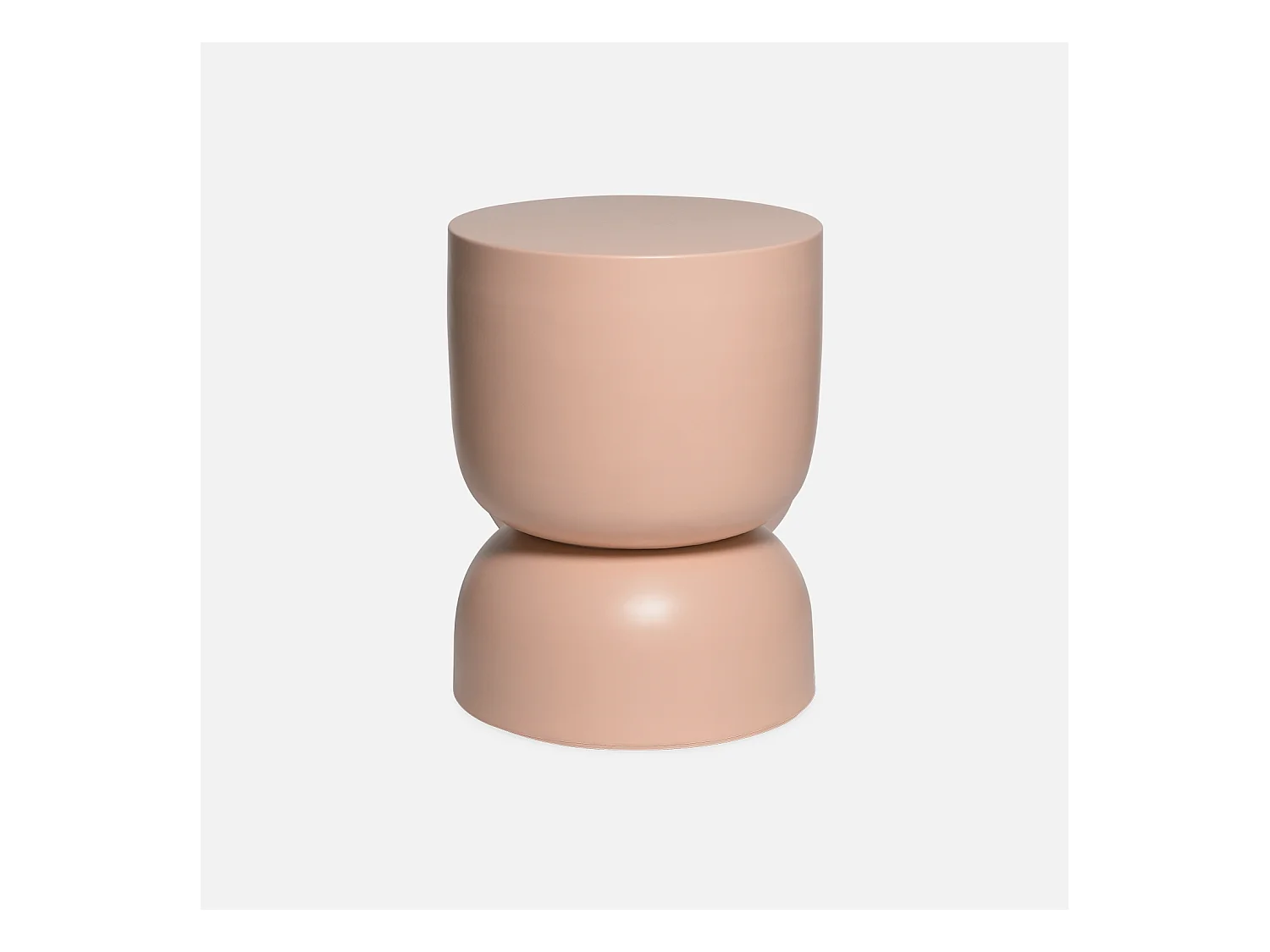 Table d'appoint. bout de canapé. table de chevet en métal. rose. Madi Ø32 x H 42cm
