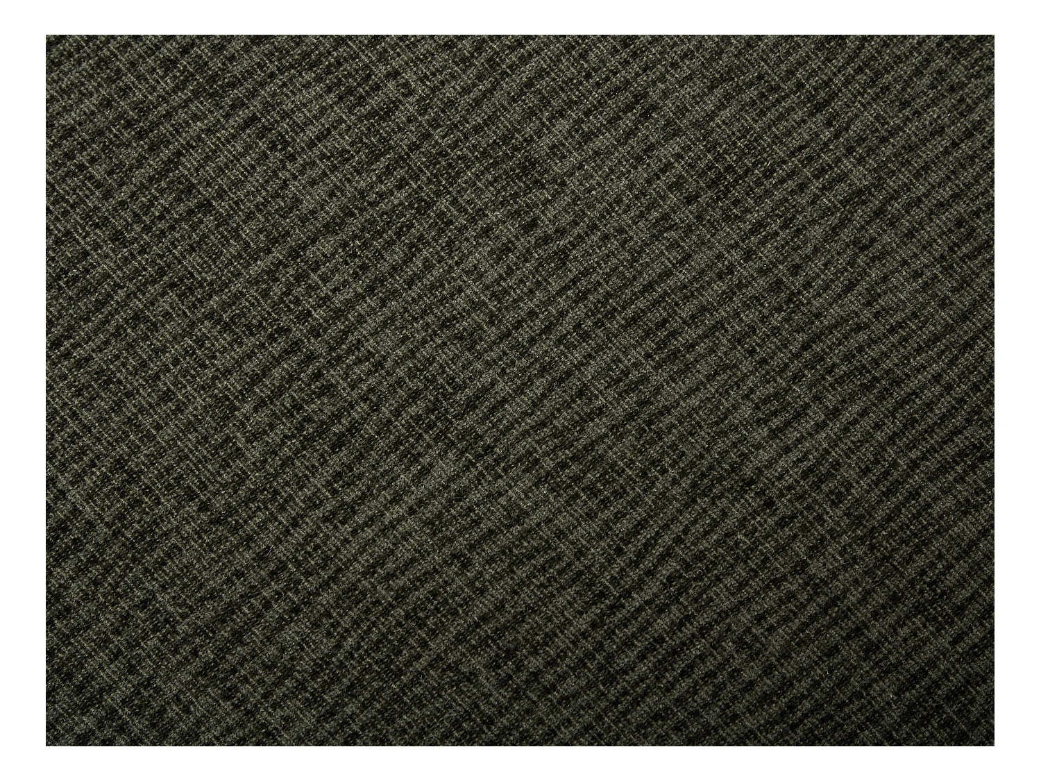 Set van 2 stoelen met armleuningen van stof met textuur en zwart metaal - Groen - ACACILIO