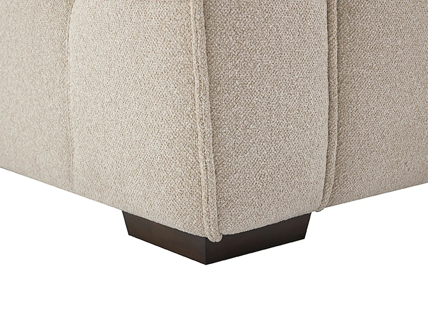 Sofa 3-Sitzer - melierter Stoff - Beige - SAVATO
