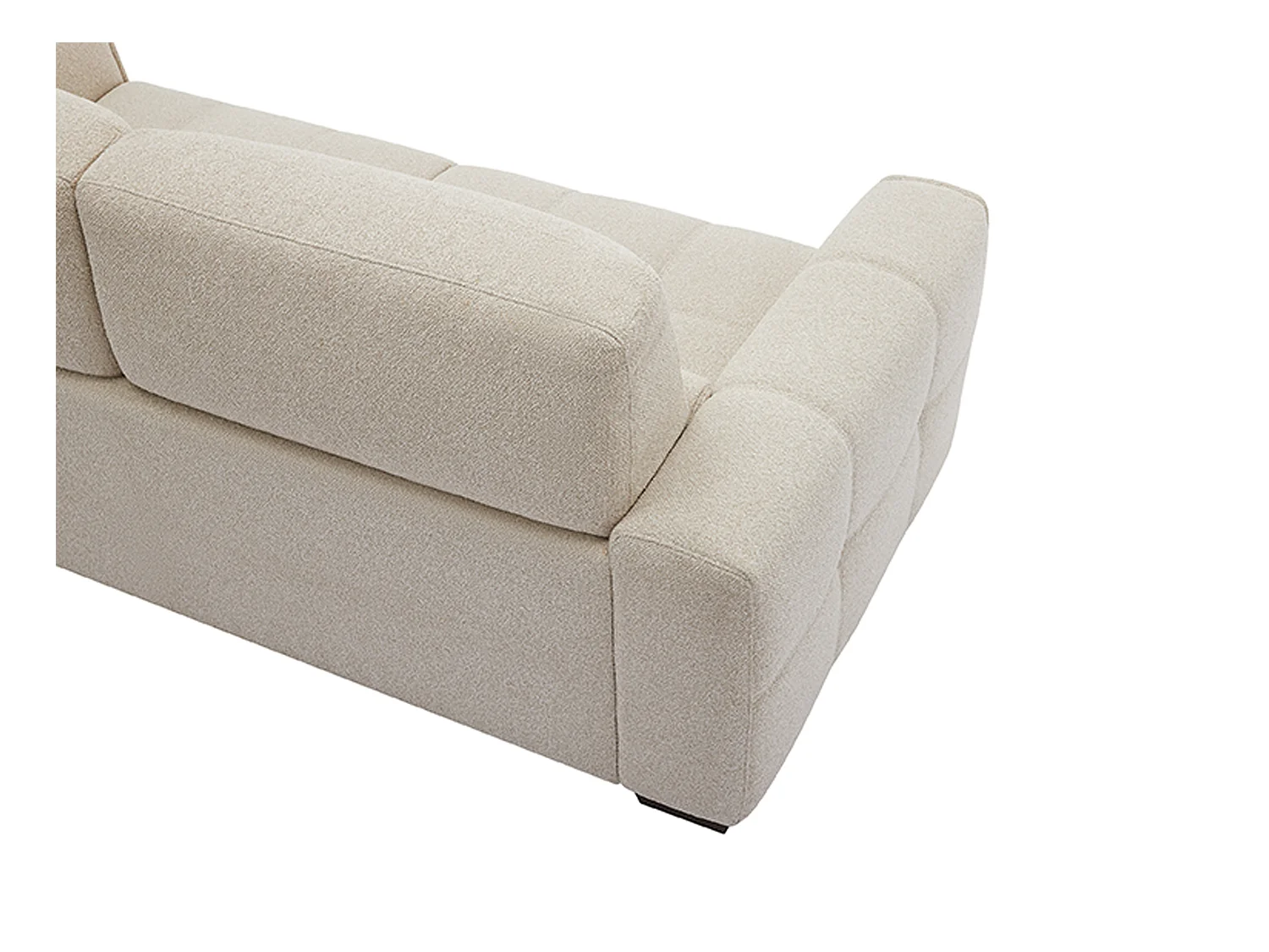 Canapé 3 places en tissu chiné beige SAVATO