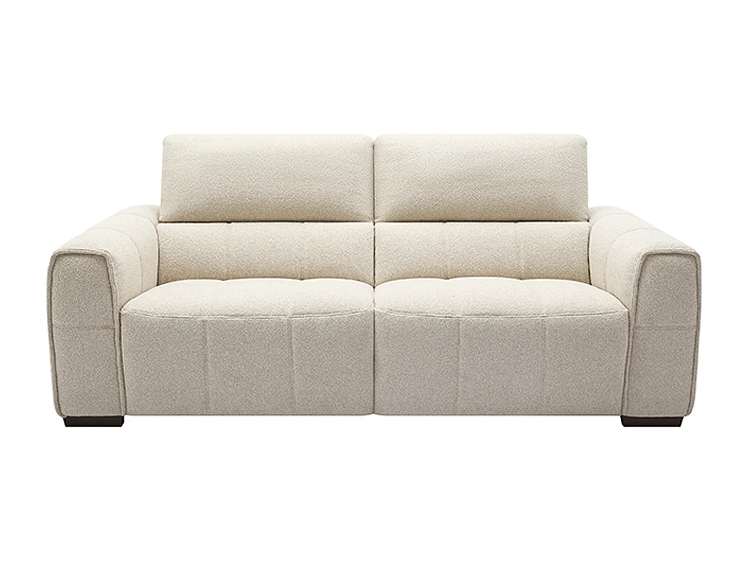 Canapé 3 places en tissu chiné beige SAVATO