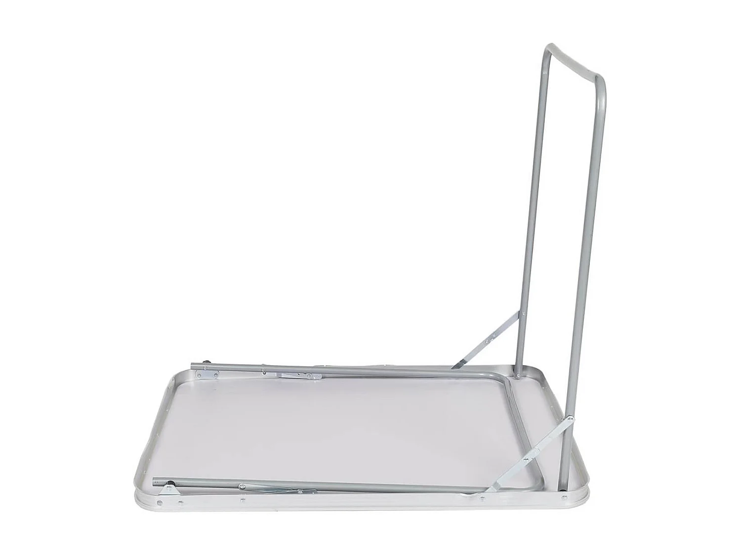 CAMPANI - Table Pliante de Plein Air Décor Rayures Jaunes et Blanches