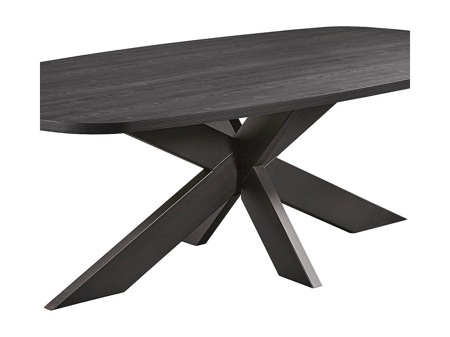 ALPHA - Ensemble Buffet 4 Portes et Table Repas Ovale 200cm