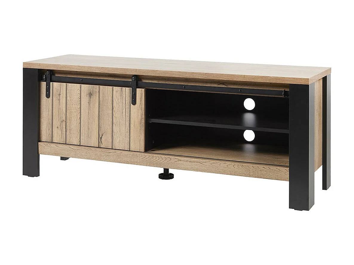 CLODIUS - Ensemble Salon Meuble TV et Table Basse 1 Tiroir et 1 Niche