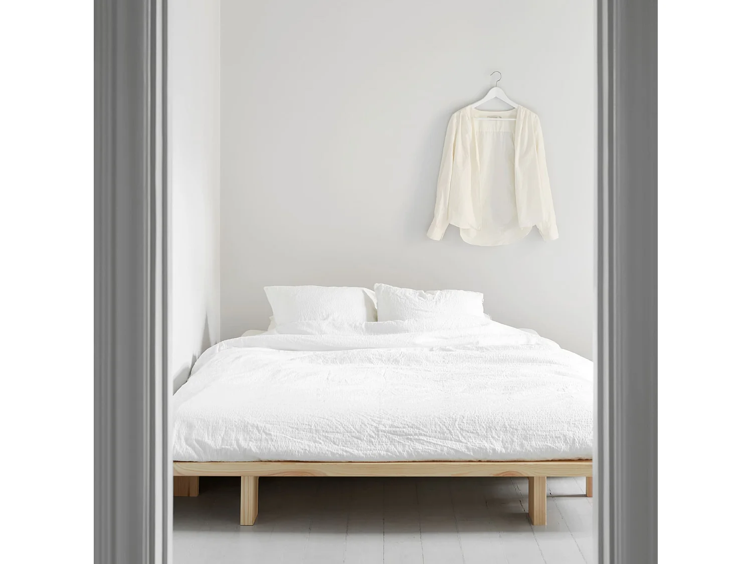 Lit futon JAPAN en bois naturel 180x200