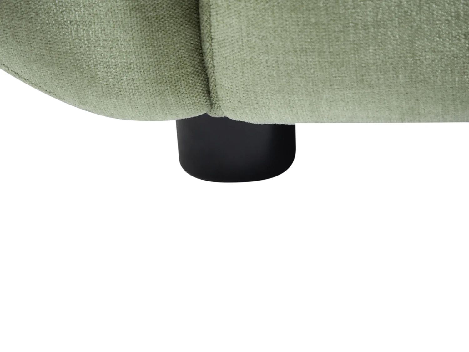 Canapé 3 places en tissu vert effet matelassé JULORI