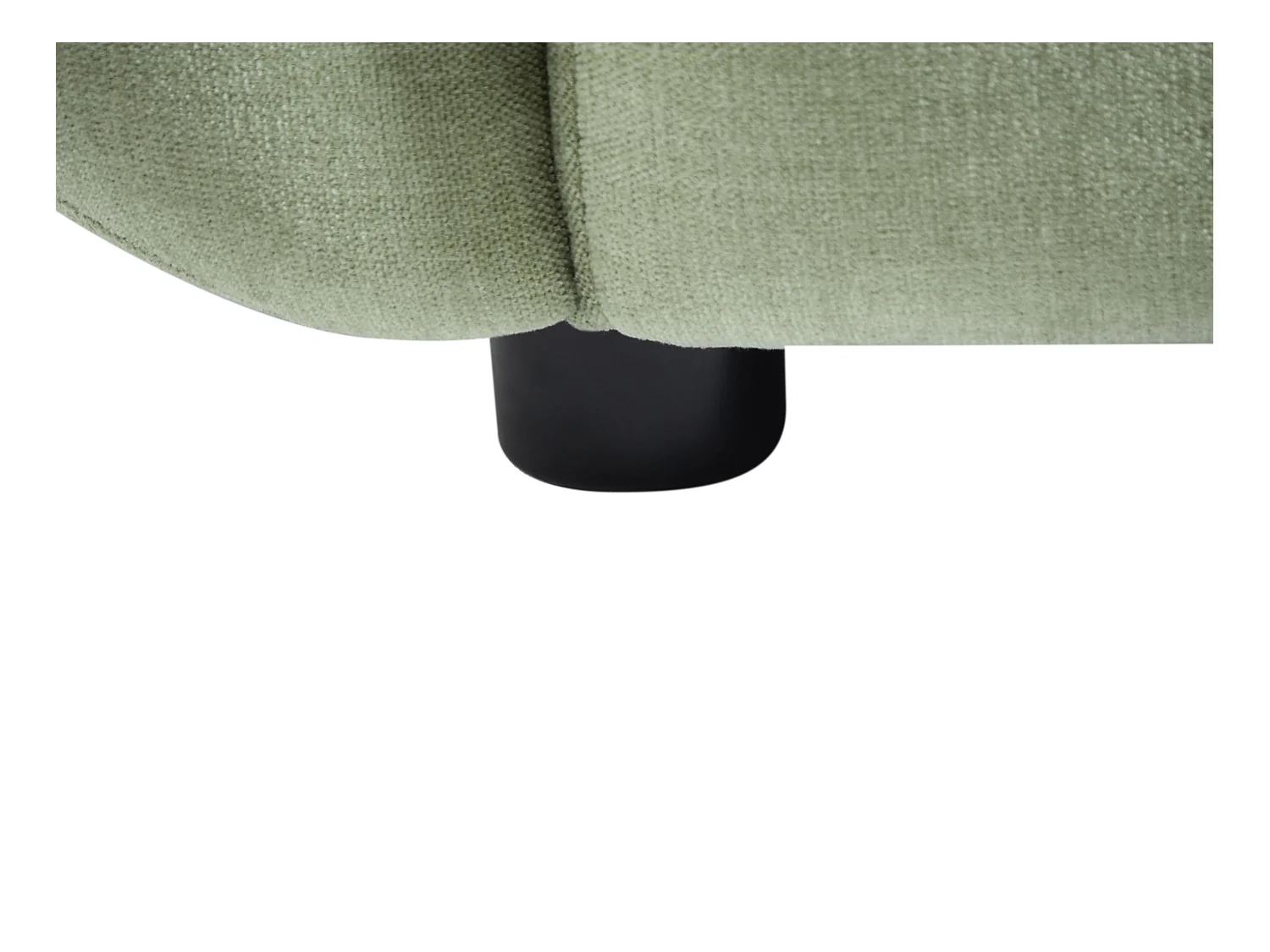 Driezitsbank van groene stof met gewatteerd effect JULORI