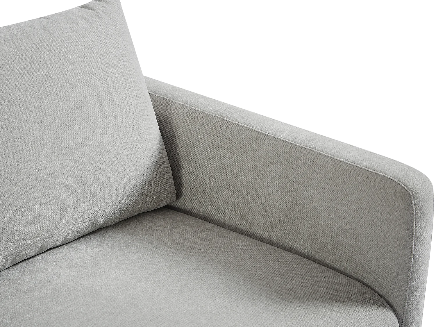 3-seters sofa i lysegrått stoff DORMATI