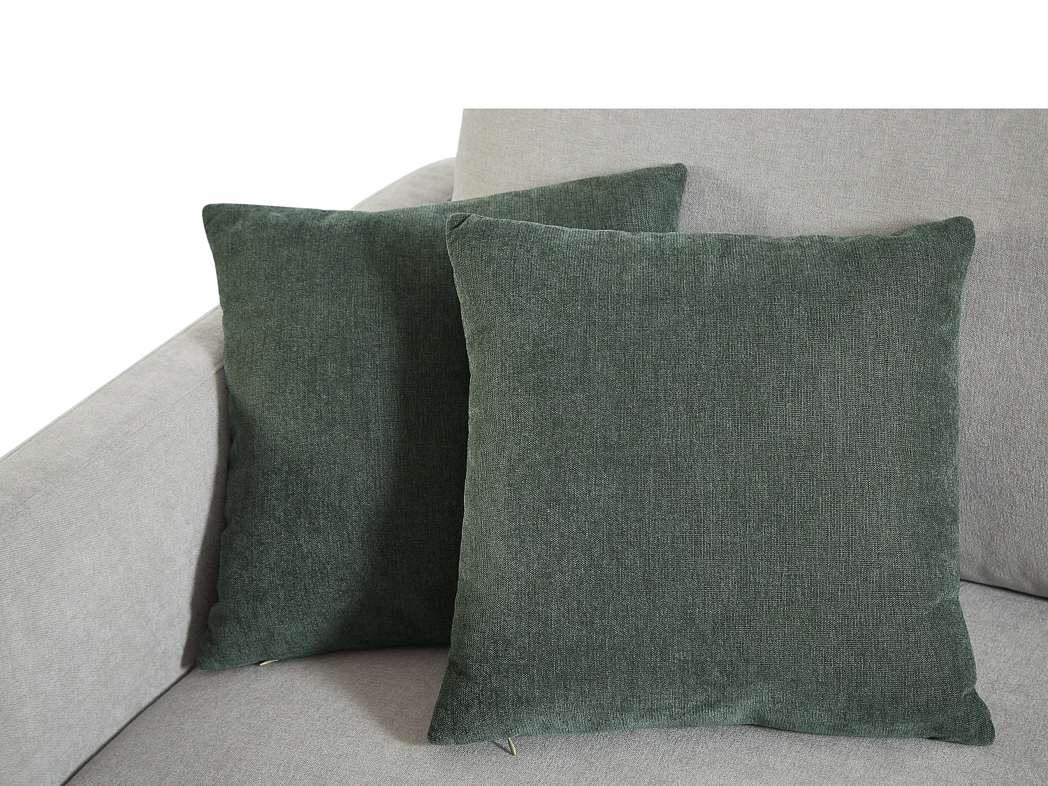 3-seters sofa i lysegrått stoff DORMATI