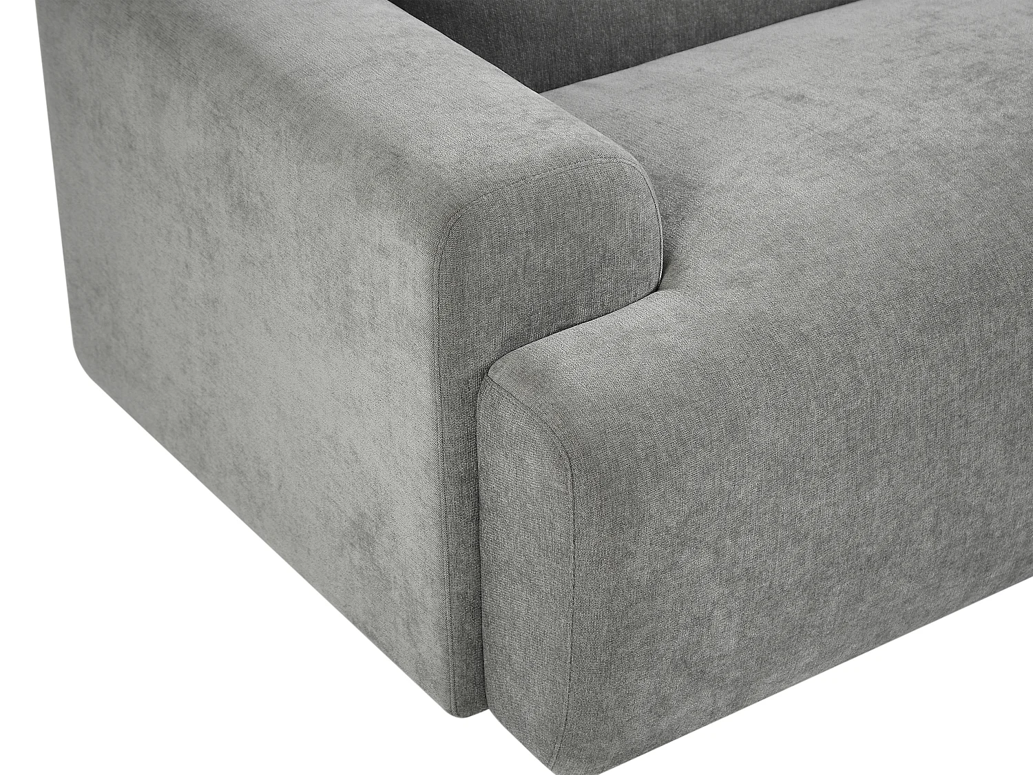 Canapé 3 places en tissu gris ARFURO