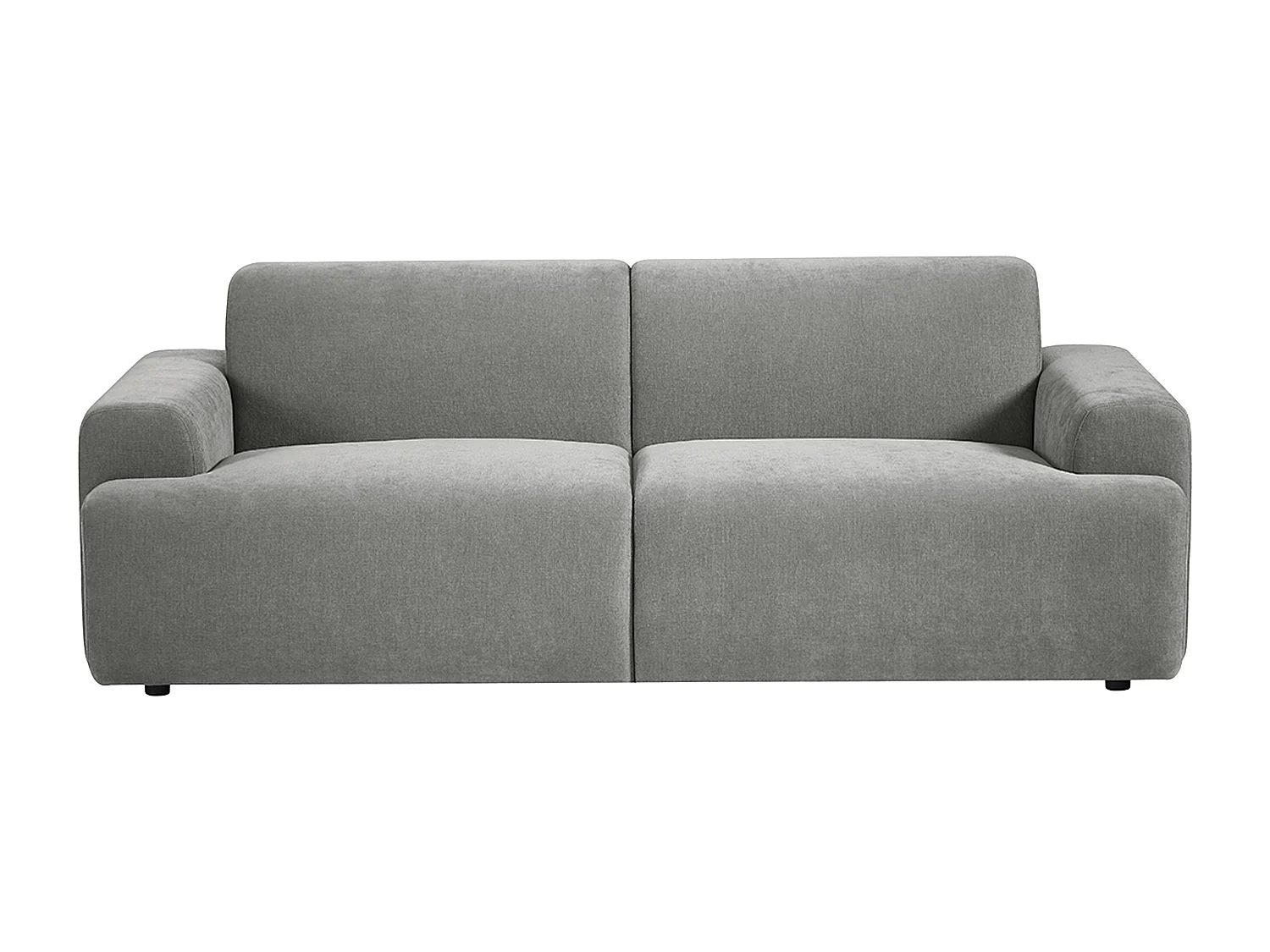 Canapé 3 places en tissu gris ARFURO