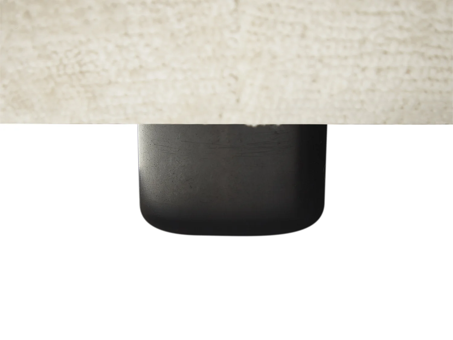 Canapé d'angle droit en tissu beige TANCAVO