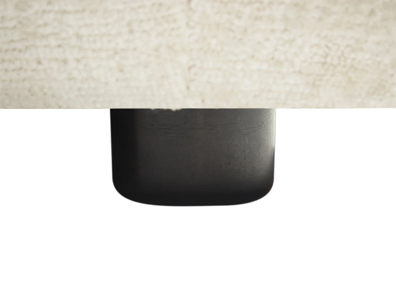 Canapé d'angle gauche en tissu beige TANCAVO