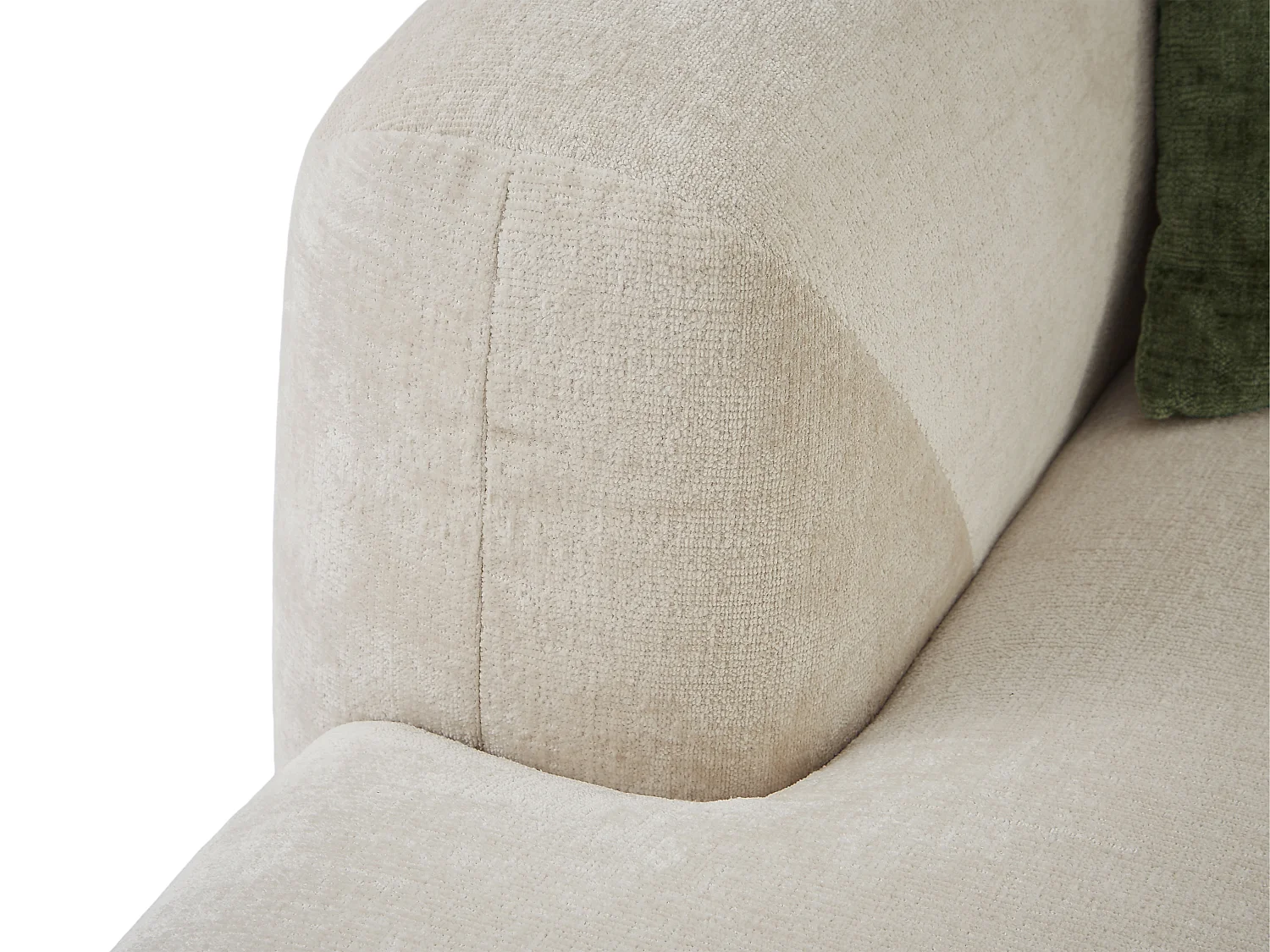 Ecksofa - Ecke links - Stoff - Beige - TANCAVO