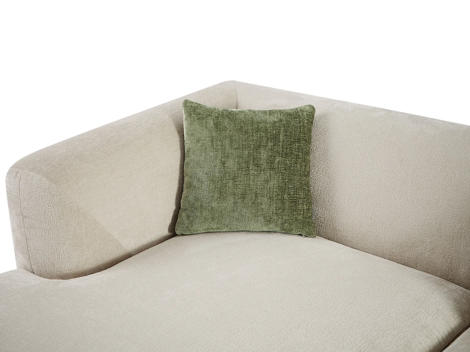 Ecksofa - Ecke links - Stoff - Beige - TANCAVO