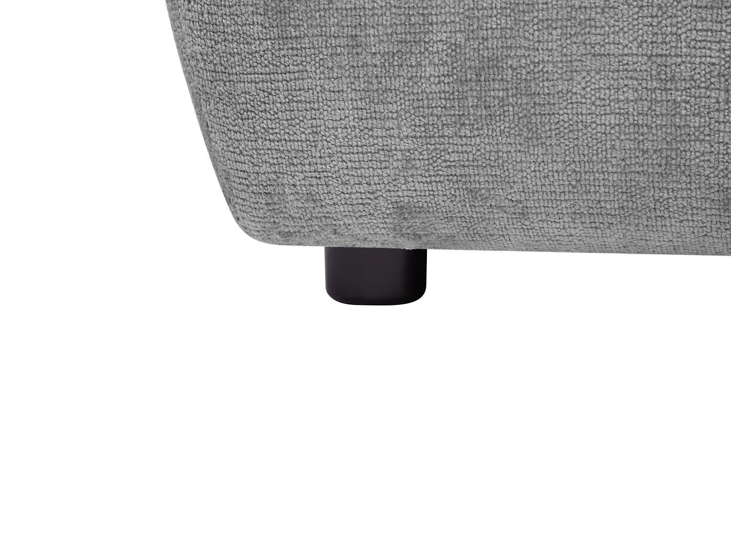 Högervänd vinkelformad soffa i grått tyg TANCAVO