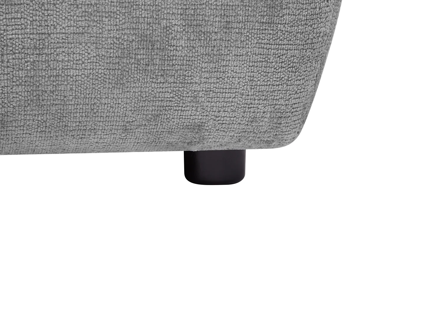 Vänstervänd soffa i grått tyg TANCAVO