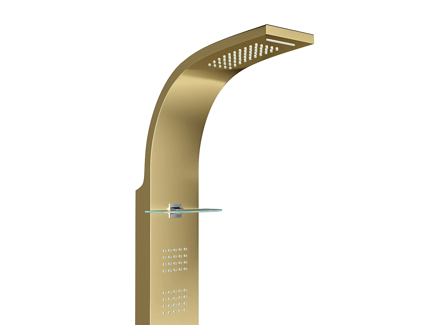 Colonna da doccia idromassaggio termostatico JOSTA - dorato - 45x150 cm