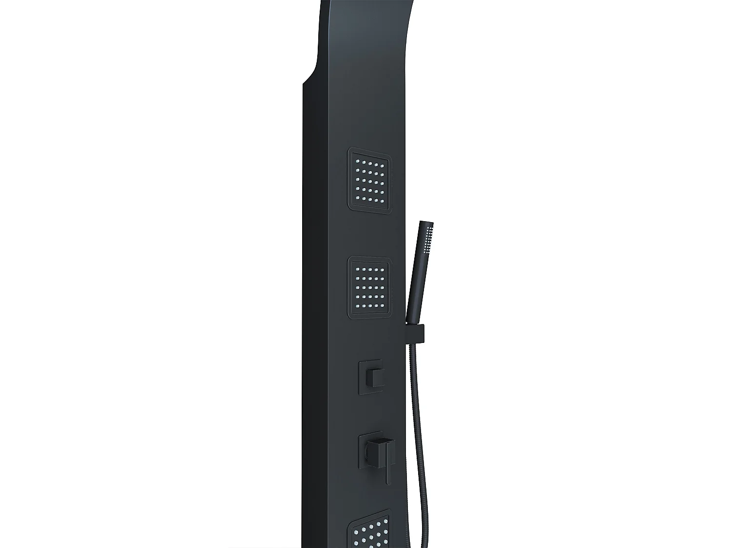 Massage Duschpaneel Duschsäule - Schwarz - TYRA