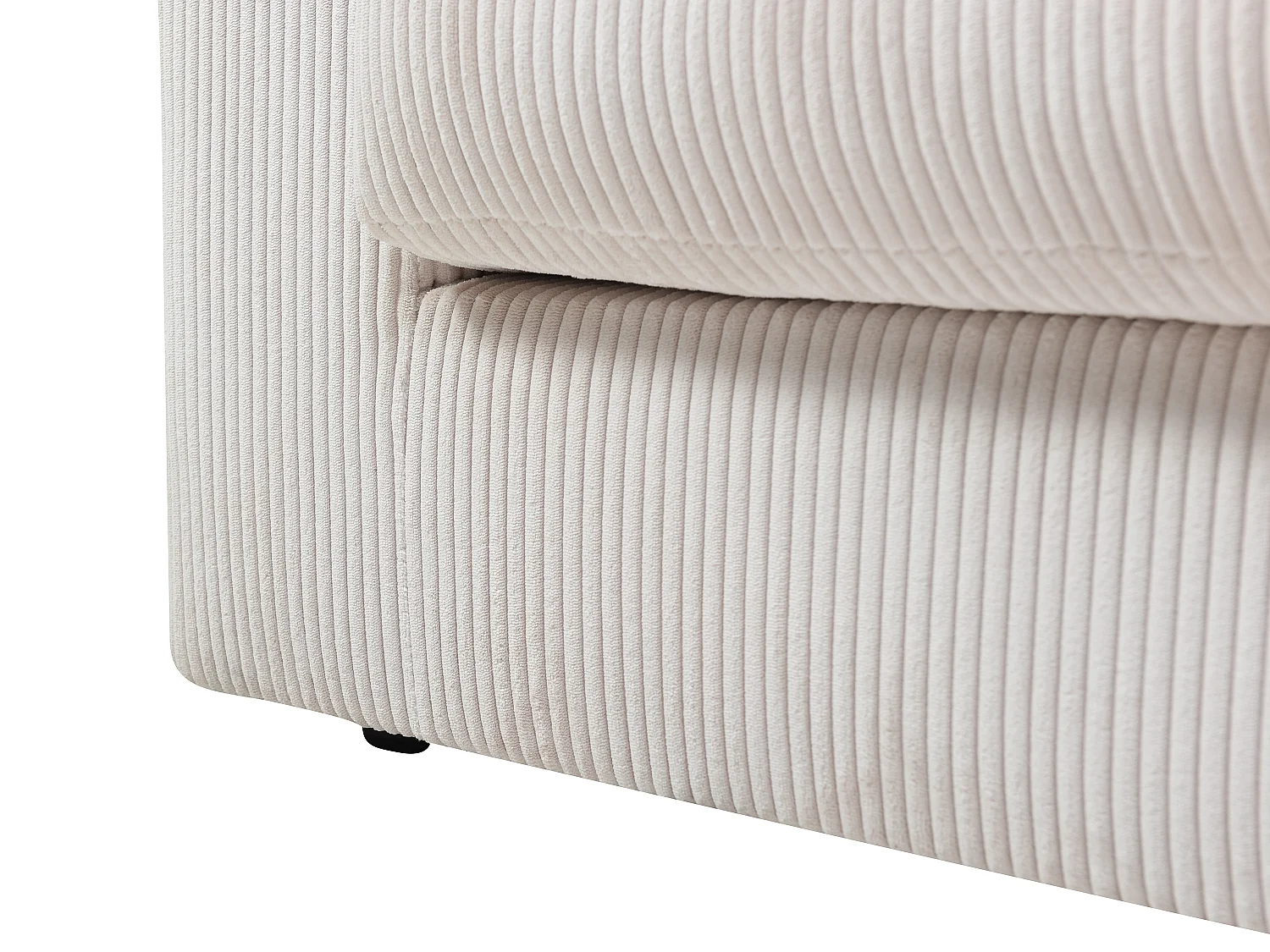 Canapé d'angle réversible en tissu beige SIMUZA