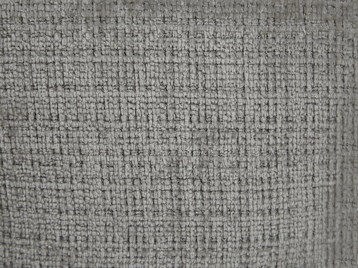 Canapé d'angle droit en tissu texturé gris NOSAVO