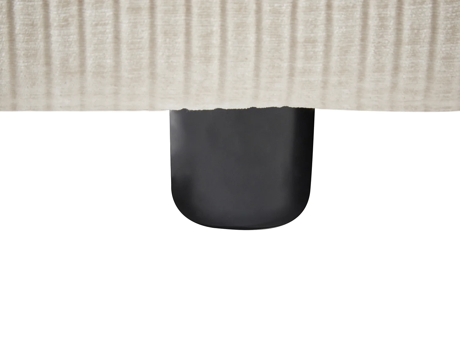 Höger elektrisk recliner-hörnsoffa i beige Manchester-sammet TIRONO från Maison Céphy