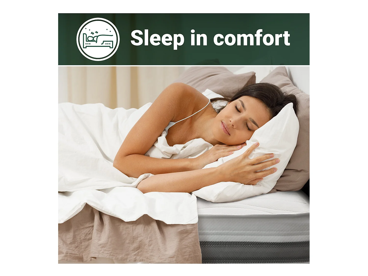 Matelas Simple XL 120x190 à mémoire orthopédique | Hauteur 16 cm | Made in Italy