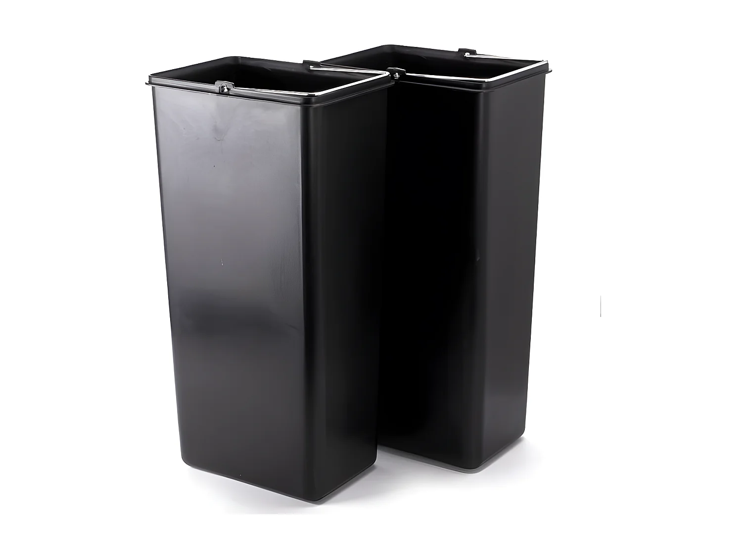 Poubelle à  pédale Tri Sélectif Inox 2x20L Brossé MSV